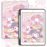 【Ready】? My Melody iPad10.2 Protective Case Kulomi ipad9 Silicone Shell Air4 Tablet Pro11 8th Generation Anti-fall