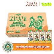 Thùng 48 Hộp NuVi Nước Rau Củ Quả-Vị Cam 180ml-TUH