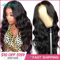 Ali Grace Body Wave Lace Front Wig 30 Inch Body Wave Human Hair Wigs for Women Brazilian Pre-Plucked Lace Front Human Hair Wigs