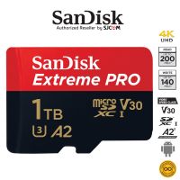 SanDisk Extreme PRO Micro SD Card SDXC 1TB Speed 200MB/s เขียน140MB/s (SDSQXCD-1T00-GN6MA) โทรศัพท์ แท็บเล็ต Surface