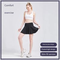 Fashion Tennis Dresses Women Golf Badminton Polo Dress 85%Nylon 15%Spandex Short Sleeve Skirt Casual Outdoor Running Sportswear