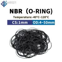 ☼  CS1mm OD4-50mm NBR O Ring Seal Gasket Thickness Oil and Wear Resistant Automobile Petrol Nitrile Rubber O-Ring Waterproof Black