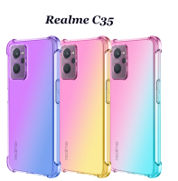 เคส Realme C35,เคสกันกระแทกไล่ระดับสีสำหรับ Realme C11 2021 C3