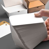 100sheets/box DIY Journal Portable can Punching Blank Card Memory Message Convenient Card Greeting Cards Notepad