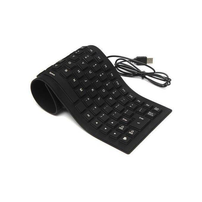 Keyboard Flexible USB Keyboard USB Flexible Keyboard Fleksibel Laptop ...