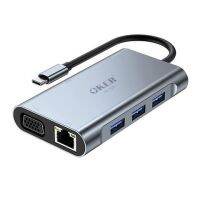 ตัวแปลง HUB OKER ตัวแปลง USB-C 7 in 1 รุ่น OE-7110 มัลติพอร์ตฮับ เชื่อมต่อจำนวน 7 ช่อง