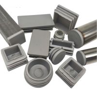 2/4/8Pcs Round/Square Grey Plastic Blanking End Cap Tube Pipe Insert Plug Bung