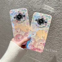 เคสโทรศัพท์ Realme11 Pro Phone Case เคส Realme 11 Pro + Plus 5G เคสนิ่มประดับพลอยเทียมบลูเรย์ลายดอกไม้แนววินเทจหรูหรา2023