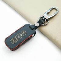 ✓✘┅ 3 Buttons Soft Texture Leather Car Key Case For Honda PCX SH 125 150 2016 - 2020 Super Cub 125 Motorcycle Scooter Fob Cover