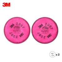 3M 2097 ผ้าฝ้ายกรองฝุ่น P100 ป้องกันควันเชื่อมใยแก้วป้องกันฝุ่นผ้าฝ้ายกรองก๊าซอินทรีย์