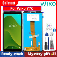 Salmatt หน้าจอเดิมสำหรับ Wiko Y70 LCD หน้าจอ LCD ชิ้นส่วนหน้าจอสัมผัสแสดงสำหรับ Wiko Y70จอสำรอง