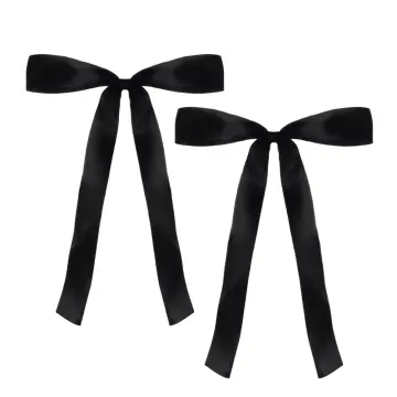 Black hair ribbon