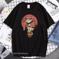 Cool Shinobi Cat Printed Mens T-Shirts Oversized Simple T-Shirt Crewneck Breathable Short Sleeved Sports Informal T Shirt Mens