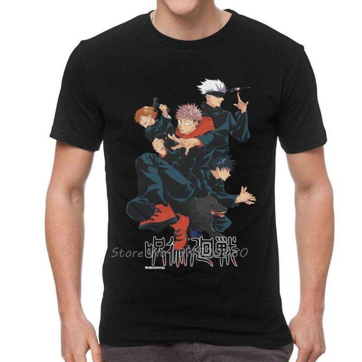 เสื้อยืดสีขาวผู้หญิง-jujutsu-kaisen-ทีม-satoru-gojo-เสื้อยืดแมนเนนนิววิเกอิดเสื้อยืด-korte-mouw-katoen-อะนิเมะมังงะเสื้อ