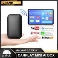 MINI Ai Box Wireless CarPlay Android Auto For Netflix YouTube Android closed system For Lincoln Navigator Continental Nautilus