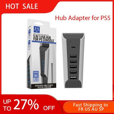 ส่วนขยายตัวขยายสัญญาณ USB2.0ฮับ USB อะแดปเตอร์ความเร็วสูง1ถึง5พอร์ตหลายพอร์ตสำหรับ PS5 PS 5ฟีโอน่า