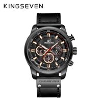 ⌚KINGSEVEN นาฬิกาหนังดิจิตัลนาฬิกาข้อมือเล่นกีฬาผู้ชาย,นาฬิกาทหารทหารนาฬิกาควอทซ์ Relogio Masculino