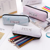 น่ารักดินสอกรณีรูปแบบหินอ่อนกระเป๋าหนังดินสอกล่องดินสอกระเป๋า Office School Supply Letter เครื่องเขียนของขวัญ-ef2