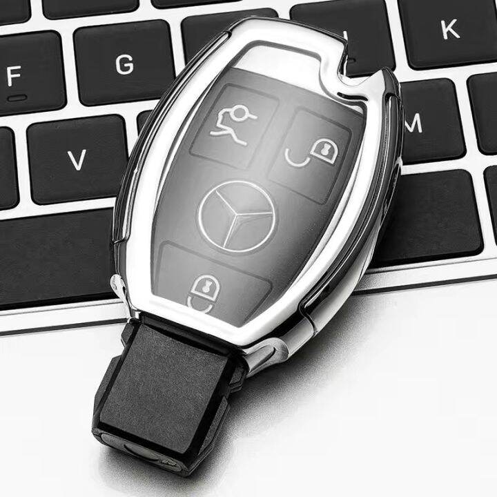 ychic-tpu-pc-benz-key-cover-benz-โลหะผสมจี้พวงกุญแจ-ที่ใส่กุญแจ-แหวนพวงกุญแจ-keyfob-เคสสำหรับ-mercedes-benz-w203-w211-w210-w124-w202-w204-amg-accessories