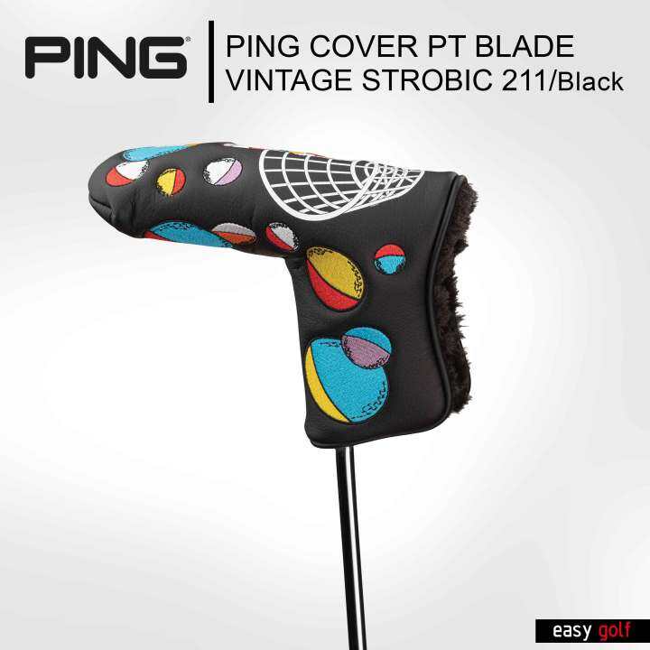 PING HEAD VINTAGE STROBIC BLADE PUTTER COVER 211 PING HEAD COVER ปลอก