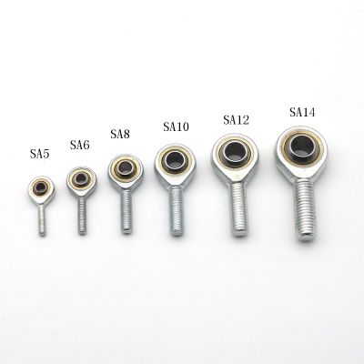 SA16 Rod End Right Hand Fish Eye Ball Joint Uniball Joint Male T/K Metric Thread Bearing Shaft Inner Hole 5mm To 16 ONE PEICE