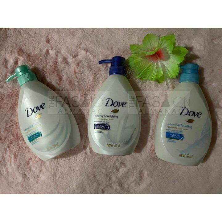 Authentic Dove Body Wash Deeply Nourishing Sensitive Skin Gentle Exfoliating Lazada Ph 4548