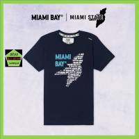 Miami bay เสื้อคอกลมชาย รุ่น State สีกรม