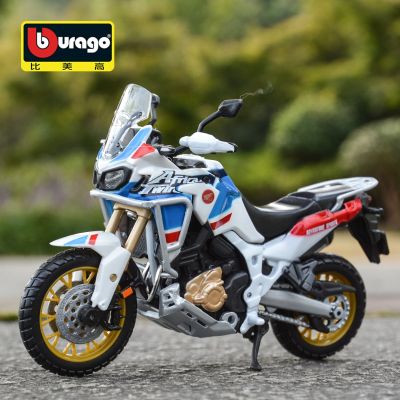 Urago ยานพาหนะ1:18 Honda Twin Adventure แบบสแตติกแบบของเล่นแบบจำลองรถมอเตอร์ไซค์