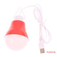 Suiweng หลอดไฟฉุกเฉิน USB ไฟ LED แรงดันต่ำ5V โคมไฟเต็นท์แขวนสำหรับทำงานบาร์บีคิวตกปลาอุปกรณ์ตั้งแคมป์