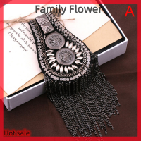 Family Flower Flash Sale 1PC พู่โซ่ไหล่ป้าย epaulet epaulette เข็มทหารบนเข็มกลัด