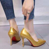 Large Size Womens Shoes Pointed Stiletto Heels Universal For Daily Work Multicolor Fashionable