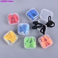 2pcs Soft Anti-Noise Ear Plug Silicone Swim Earplugs Adult Children Swimmers Diving With Rope Wholesale