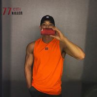 【LZ】❈❀►  Verão novos esportes táticos dos homens malha sem mangas colete ginásio correndo equipamentos treinamento muscular esportes respirável camiseta