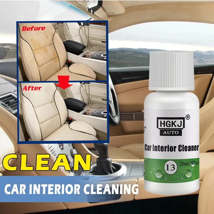 HGKJ 13 Car Interior Parts Liquid Leather Foam Cleaner Repair Kit for