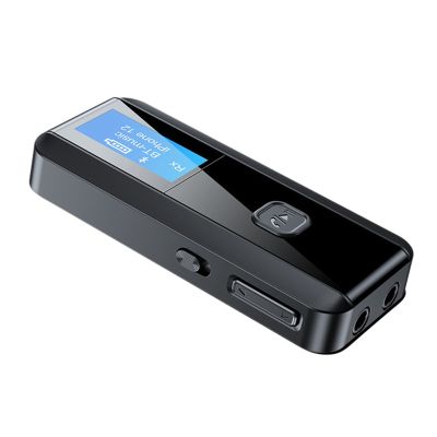 Bluetooth 5.0 Transmitter Receiver 2 In 1 USB Portable Wireless Bluetooth Audio Adapter With LCD Display For Car PC