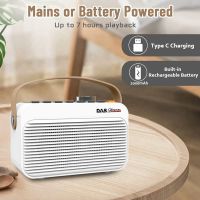 1 PCS Portable Rechargeable DAB Radio with Bluetooth/U Disk Dual Alarm Clock LED Display DAB+ FM Digital Radio for Home,Travel