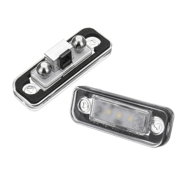 2ชิ้น-led-ป้ายทะเบียนแสงโคมไฟข้อผิดพลาดฟรีสำหรับ-benz-w203-5d-w211-w219-r171-benz-w211-benz