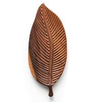 Leaf Shape Wood Serving Tray Wooden Plate Storage Trays Tea Dessert Dinner Breads Fruits Snaks Food Display Dishes Trays