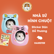 Nhà Ngủ Sứ Cho Hamster Có Sticker Dán Dễ Thương Hiệu OIC PC05 OC06