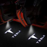 Tesla Model 3 Y X S Puddle Lights Door Logo Projector Lamps Bright Crisp Emblem Welcome LED Bulb Car 2023 2022 2021 Accessories Bulbs  LEDs HIDs