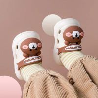 COD Childrens slippers indoor odor proof mens summer anti-skid soft-soled hole shoes cute baby slippers