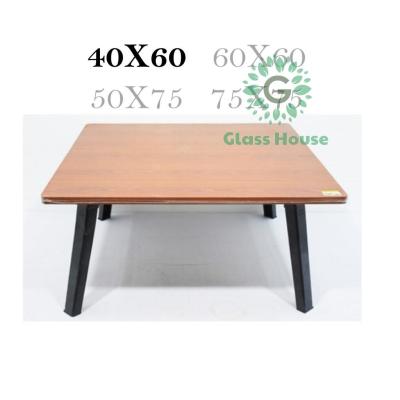 โต๊ะญี่ปุ่นลายไม้สีบีช/เมเปิ้ล ขนาด 40x60 ซม. (16×24นิ้ว) ขาพลาสติก ขาพับได้ gh gh gh99.