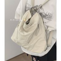 Korean backpack womens 2023 new trendy fashion tote bag student class large capacity shoulder bag backpack 【JYUE】