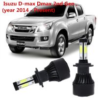 2ชิ้น 4Side H4 6000K ไฟ Led ไฟหน้าสําหรับ D-Max Dmax 2nd Gen (Year 2014 - Present) Accessories