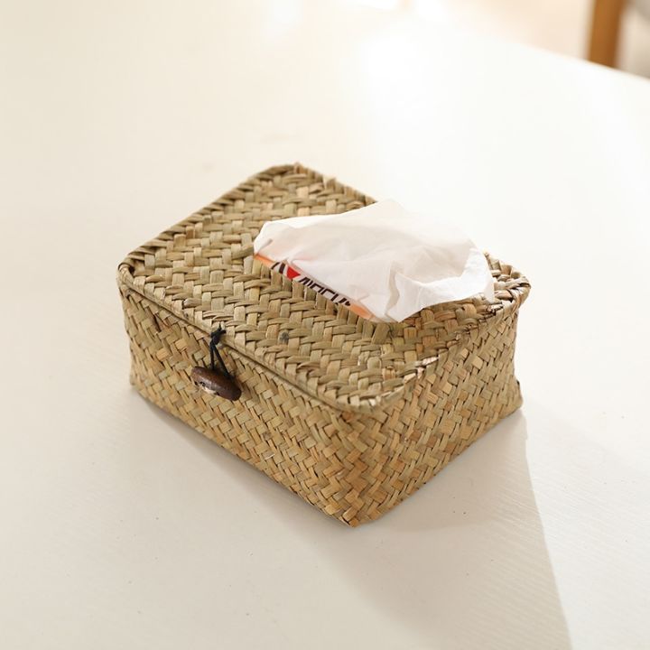 straw-tissue-box-home-restaurant-living-room-seagrass-creative-napkin-pumping-paper