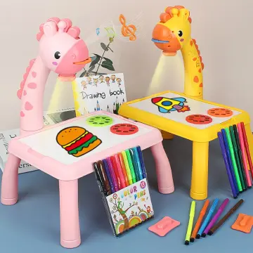 Kids Drawing Projector Painting Table Set, Child Learning Painting