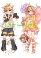 [$ AA ร้อน] ปลอกหมอนลายอนิเมะปลอกหมอนตกแต่ง VTuber Kagamine Len Dakimakura Waifu ลาย2ด้านของขวัญปลอกหมอนรองขาสำหรับออกกำลังกาย