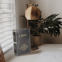 HOMEMAXS Book-type Storage Box Decoration Book Book Book Antique Western Book Storage Container