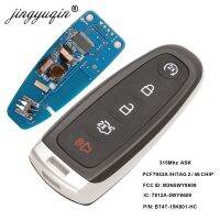 M3N5WY8609ที่ห้อยกุญแจศิลปะ Jingyuqin ID46 315Mhz สำหรับฟอร์ด Edge Escape 5ปุ่ม FO38 HU101แบบไม่มีกุญแจ