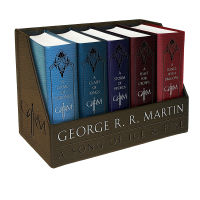 Song of ice and fire a song of ice and fire hardcover leather collection version 1-5 boxed English original game of Thrones right game American drama original novel George Martin